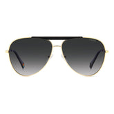 Polaroid Black Metal Sunglasses